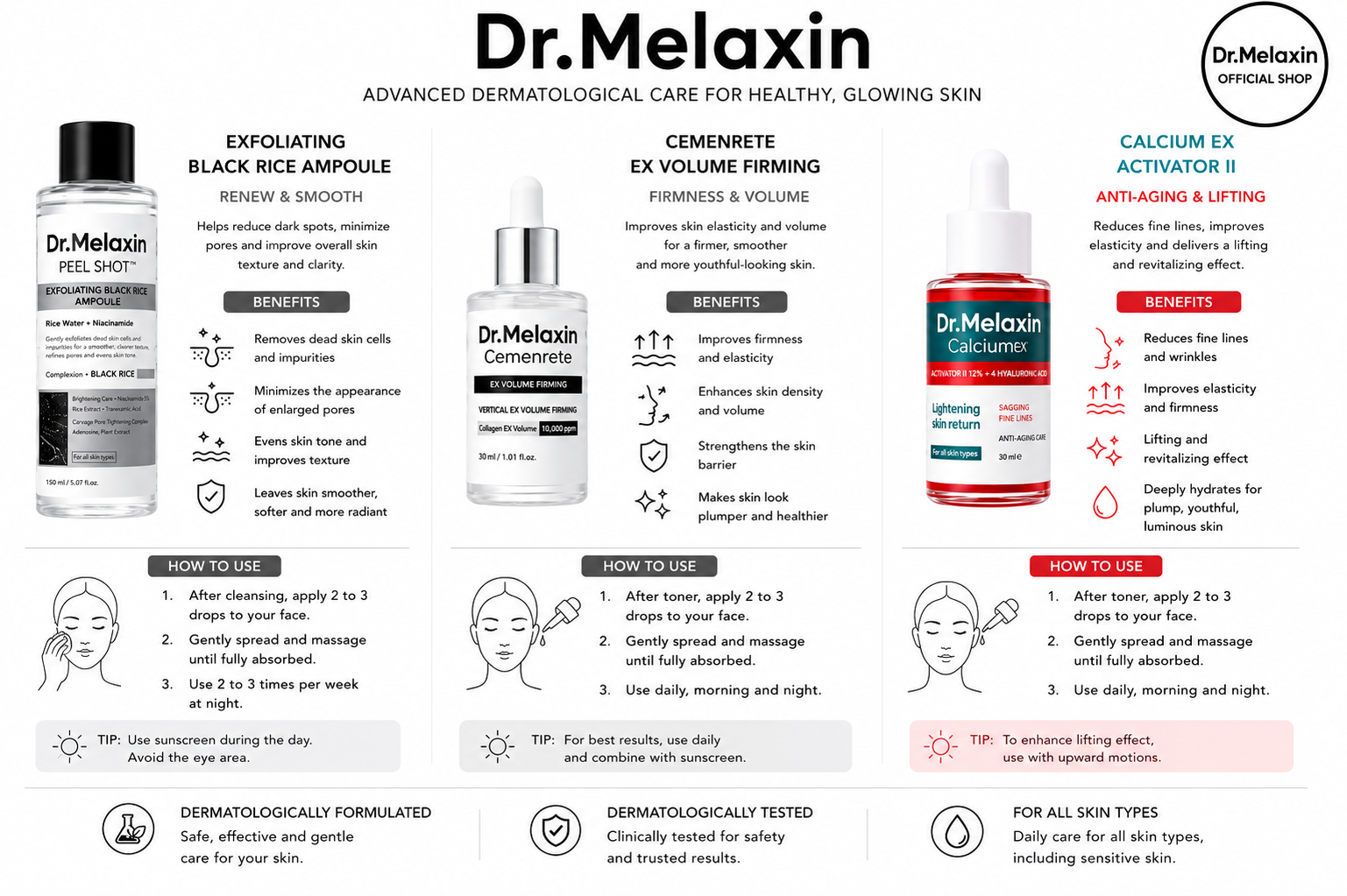 Dr. Melaxin Glow Rice Glass Skin Premium Kit