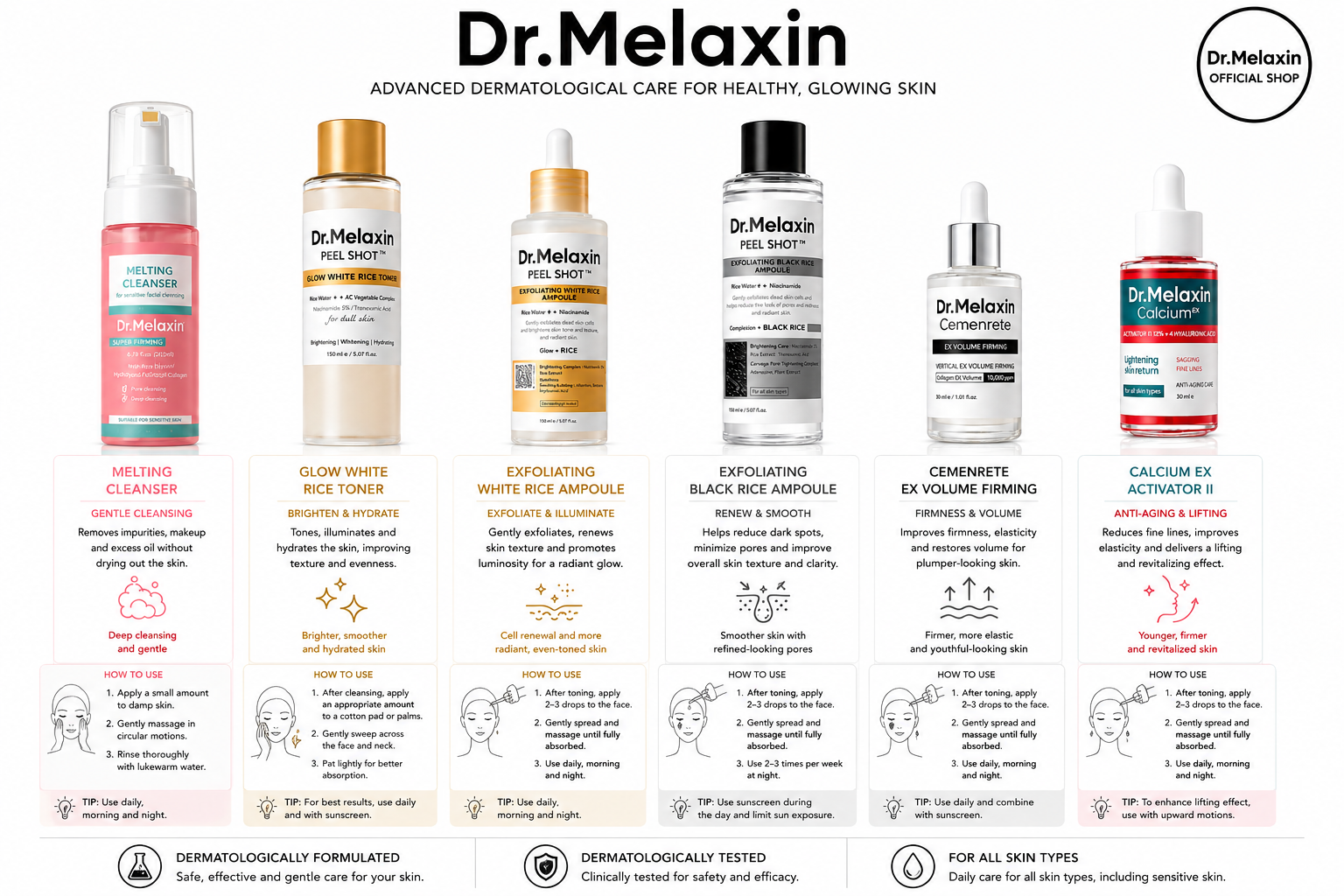 Dr. Melaxin Glow Rice Glass Skin Premium Kit